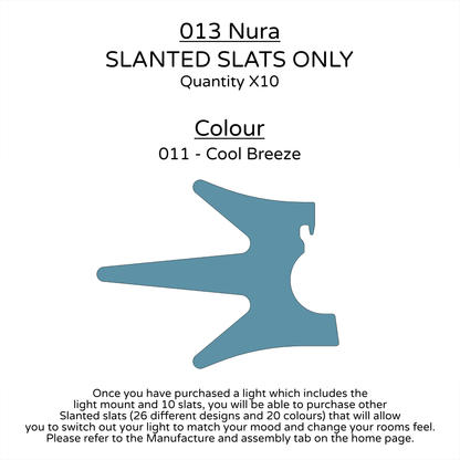Ceiling Light - Slanted Slats - 013 Nura