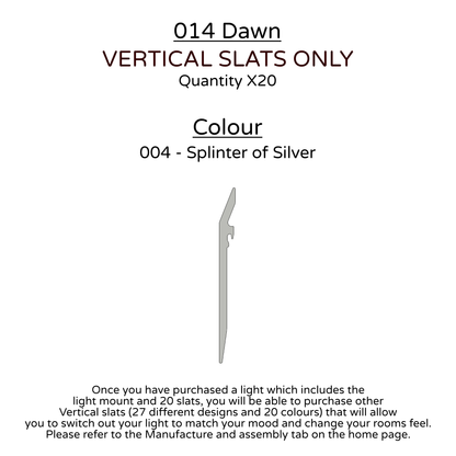 Ceiling Light - Vertical Slats - 014 Dawn