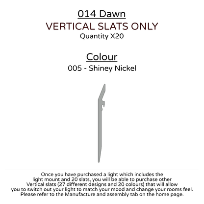 Ceiling Light - Vertical Slats - 014 Dawn