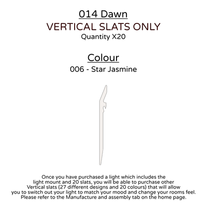 Ceiling Light - Vertical Slats - 014 Dawn