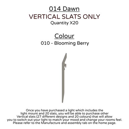 Ceiling Light - Vertical Slats - 014 Dawn