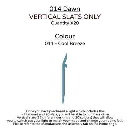 Ceiling Light - Vertical Slats - 014 Dawn