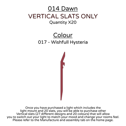 Ceiling Light - Vertical Slats - 014 Dawn