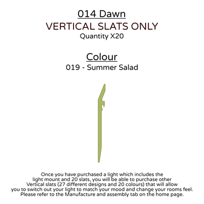 Ceiling Light - Vertical Slats - 014 Dawn