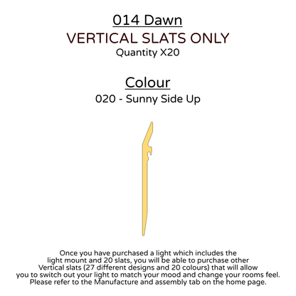 Ceiling Light - Vertical Slats - 014 Dawn