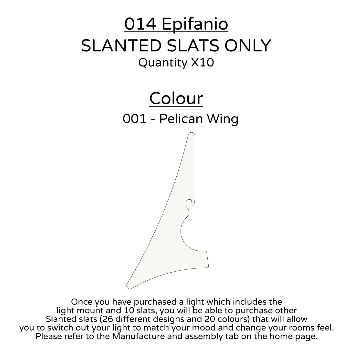 Ceiling Light - Slanted Slats - 014 Epifanio