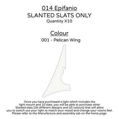 Ceiling Light - Slanted Slats - 014 Epifanio