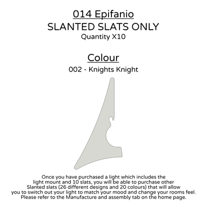 Ceiling Light - Slanted Slats - 014 Epifanio