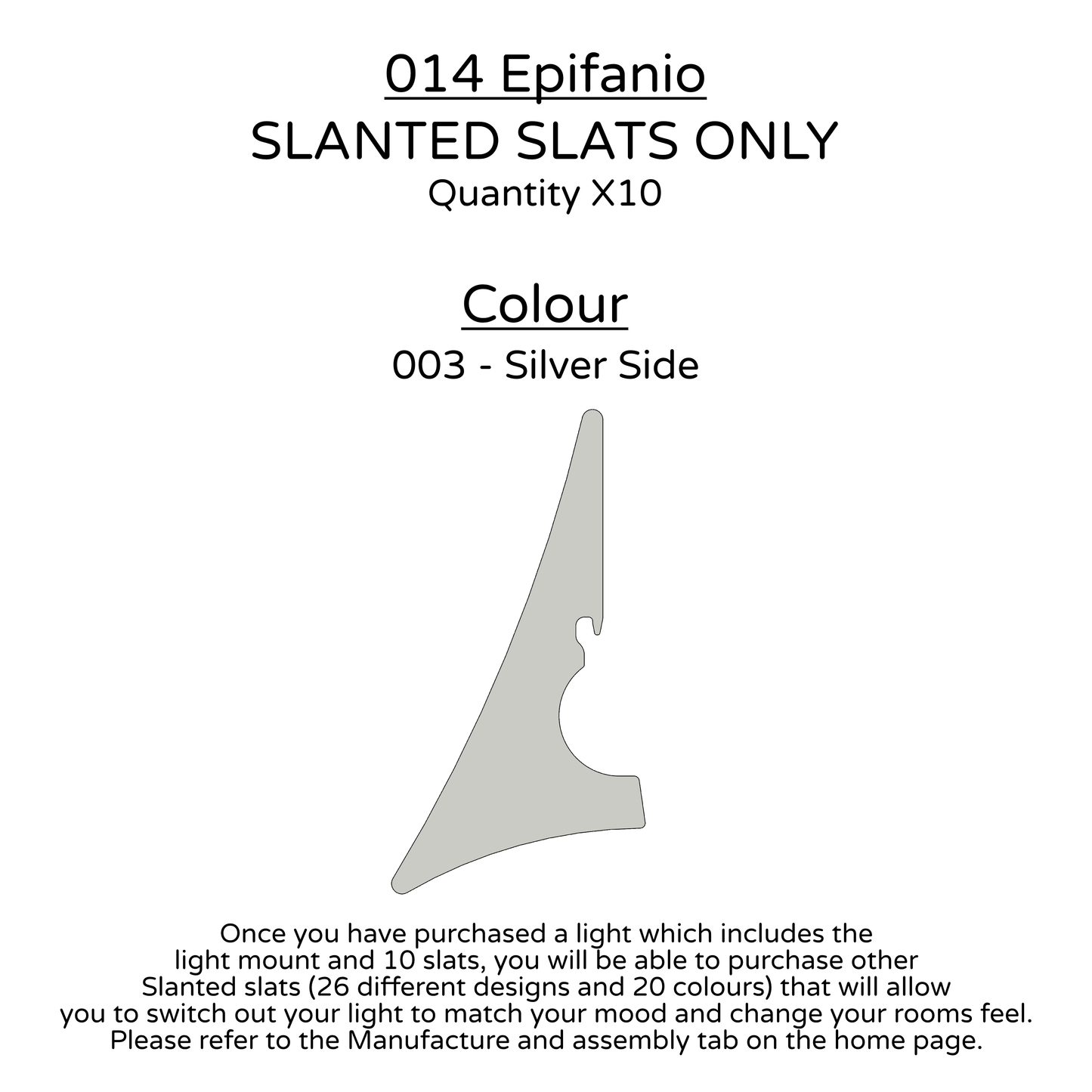 Ceiling Light - Slanted Slats - 014 Epifanio