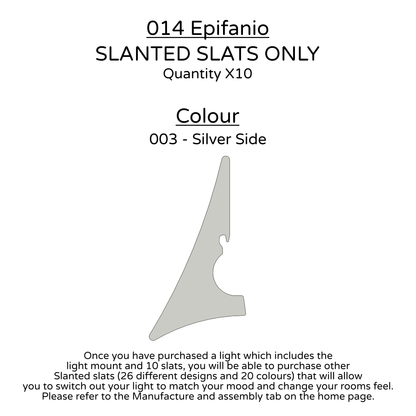 Ceiling Light - Slanted Slats - 014 Epifanio