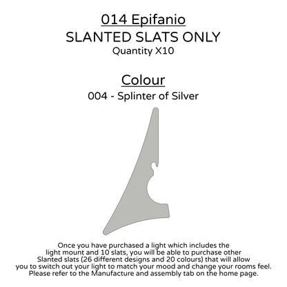 Ceiling Light - Slanted Slats - 014 Epifanio