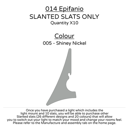 Ceiling Light - Slanted Slats - 014 Epifanio