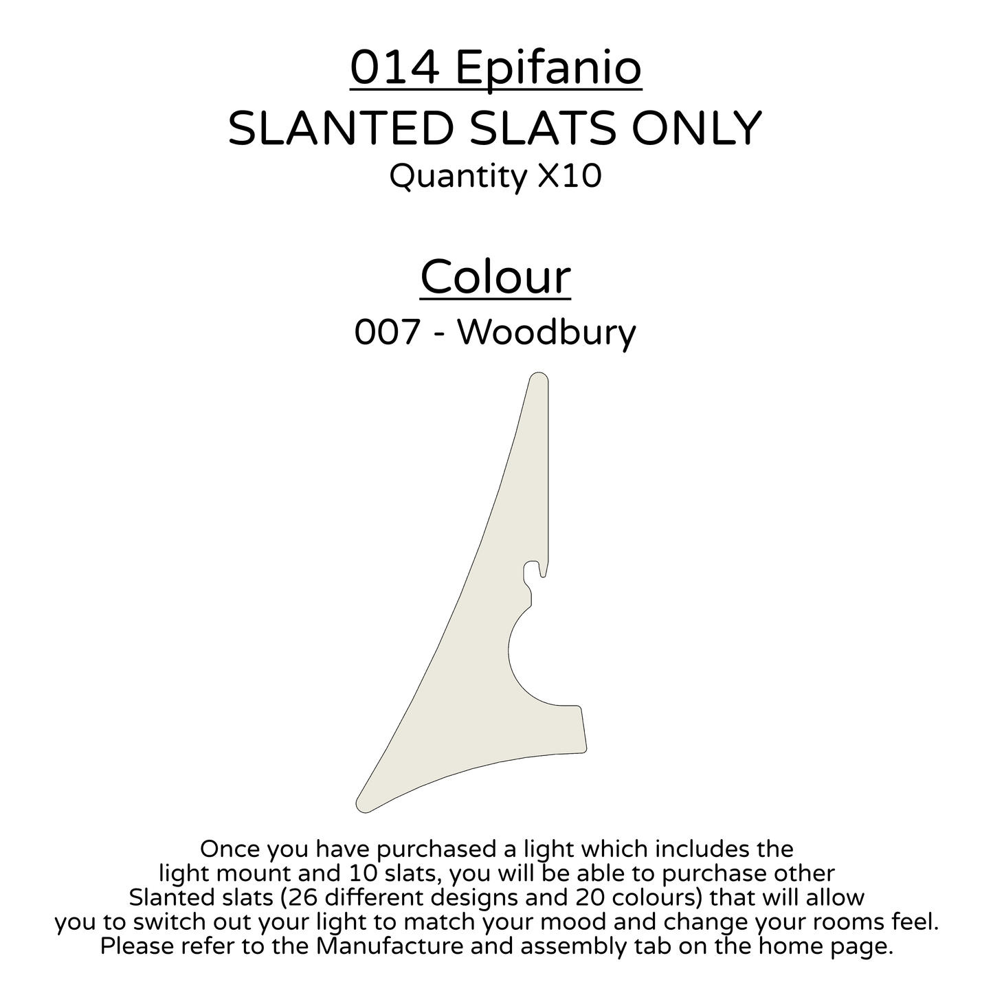 Ceiling Light - Slanted Slats - 014 Epifanio