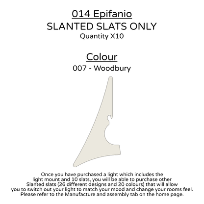 Ceiling Light - Slanted Slats - 014 Epifanio