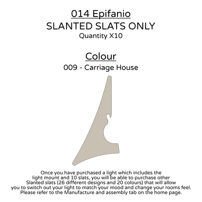 Ceiling Light - Slanted Slats - 014 Epifanio