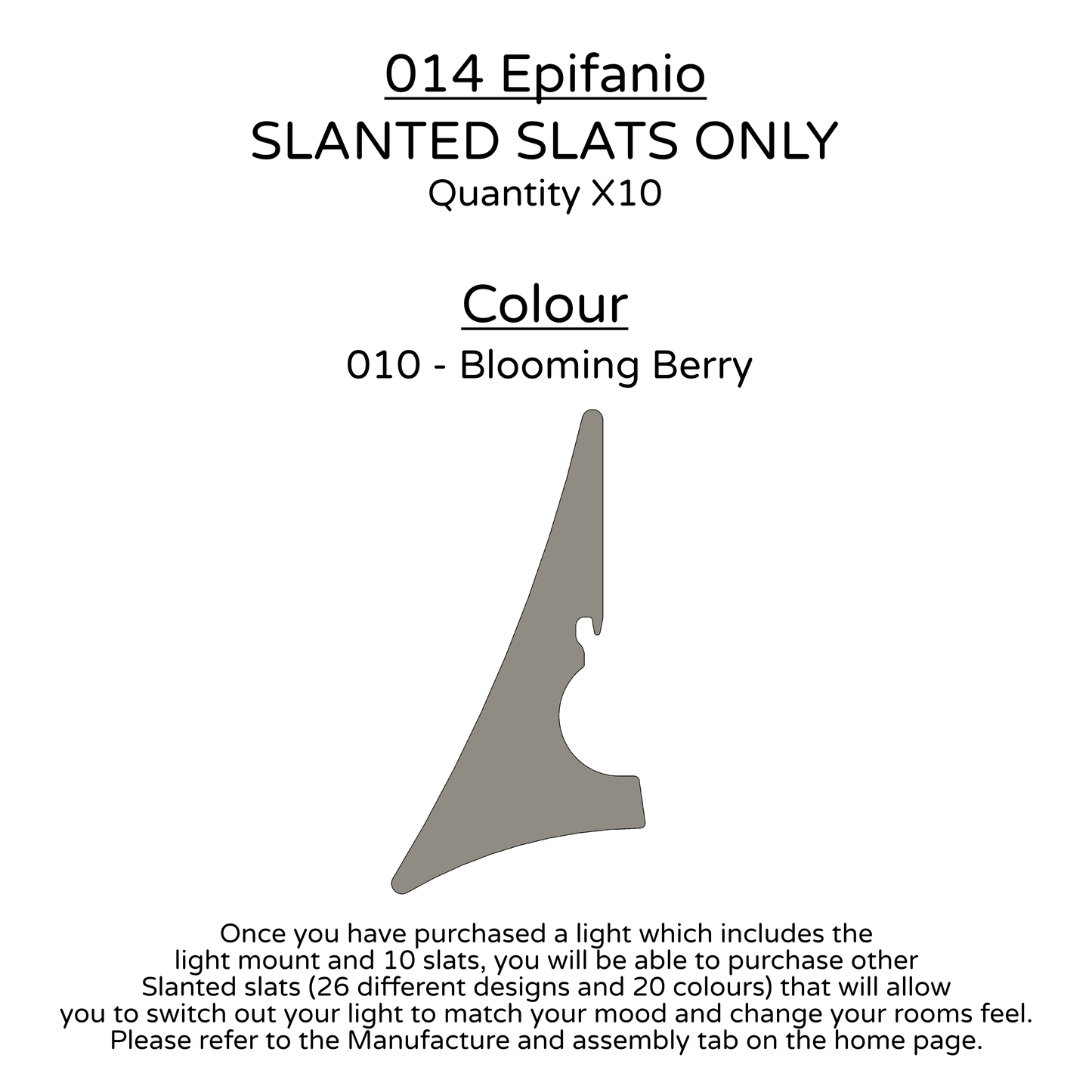 Ceiling Light - Slanted Slats - 014 Epifanio