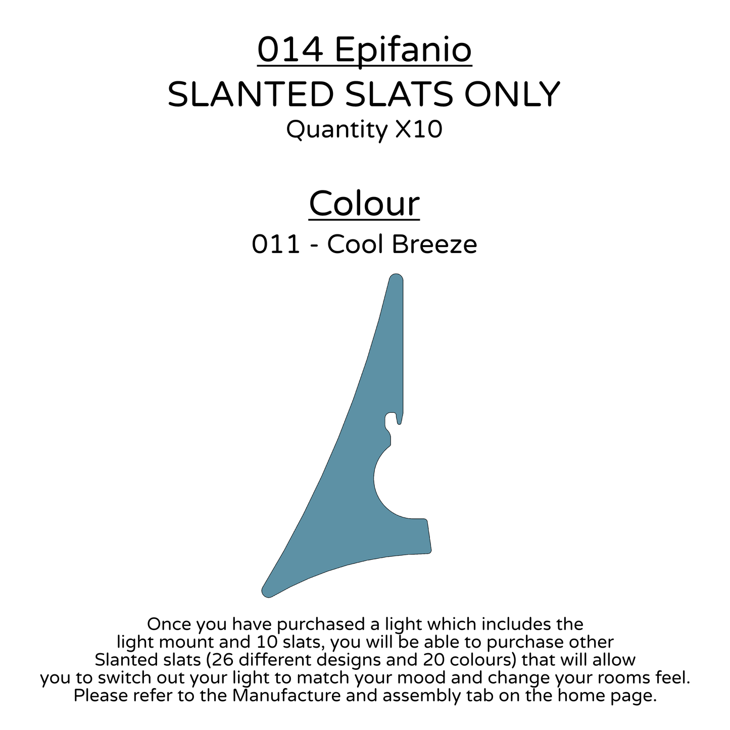 Ceiling Light - Slanted Slats - 014 Epifanio