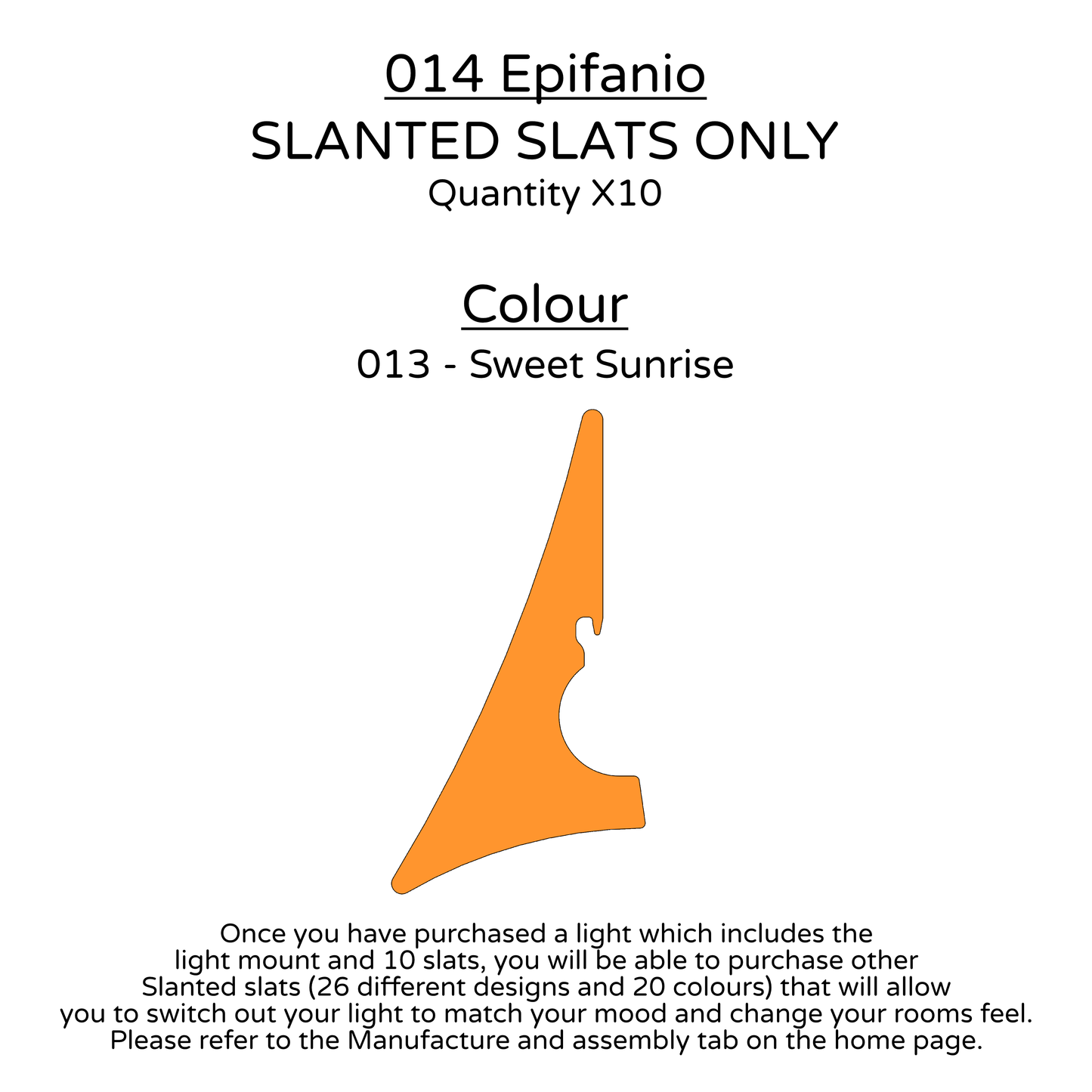 Ceiling Light - Slanted Slats - 014 Epifanio