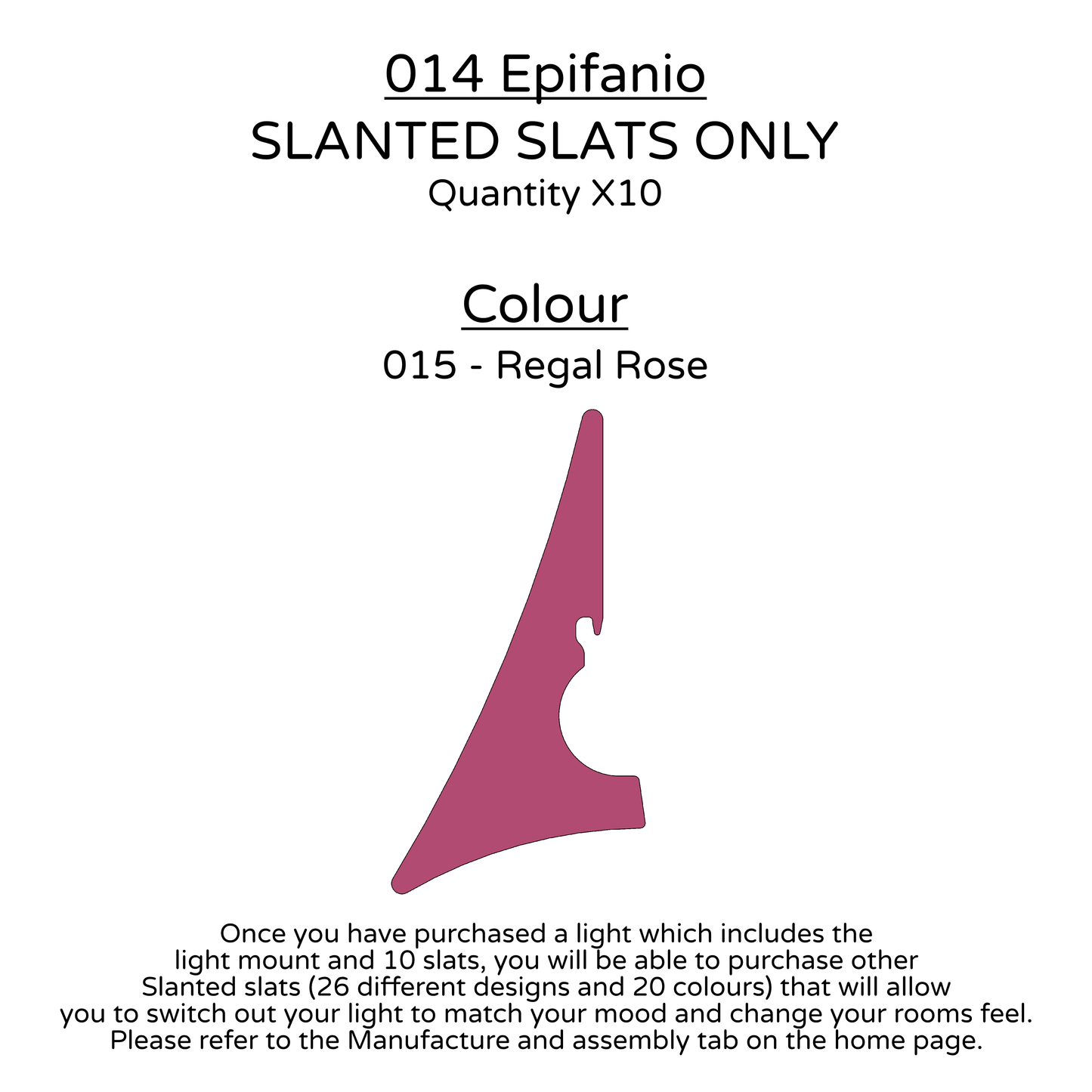 Ceiling Light - Slanted Slats - 014 Epifanio