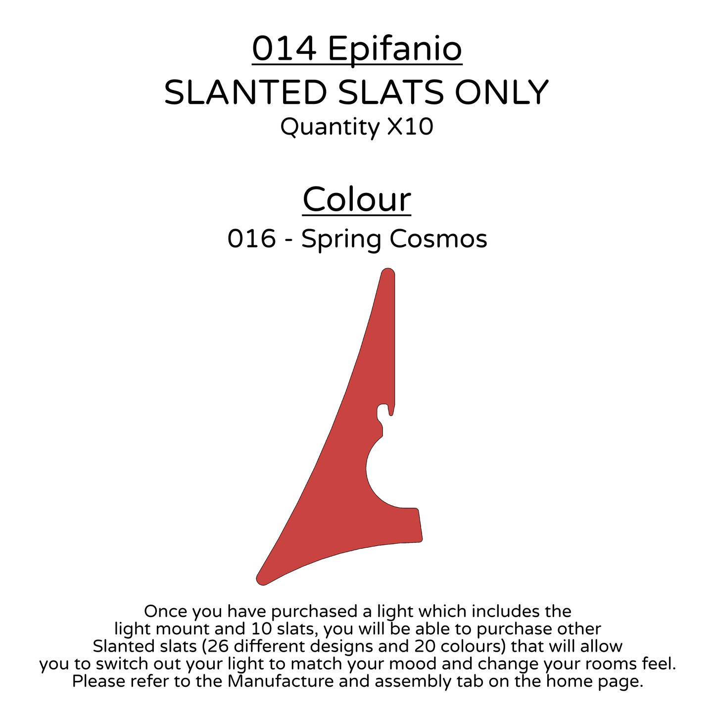 Ceiling Light - Slanted Slats - 014 Epifanio