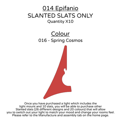 Ceiling Light - Slanted Slats - 014 Epifanio