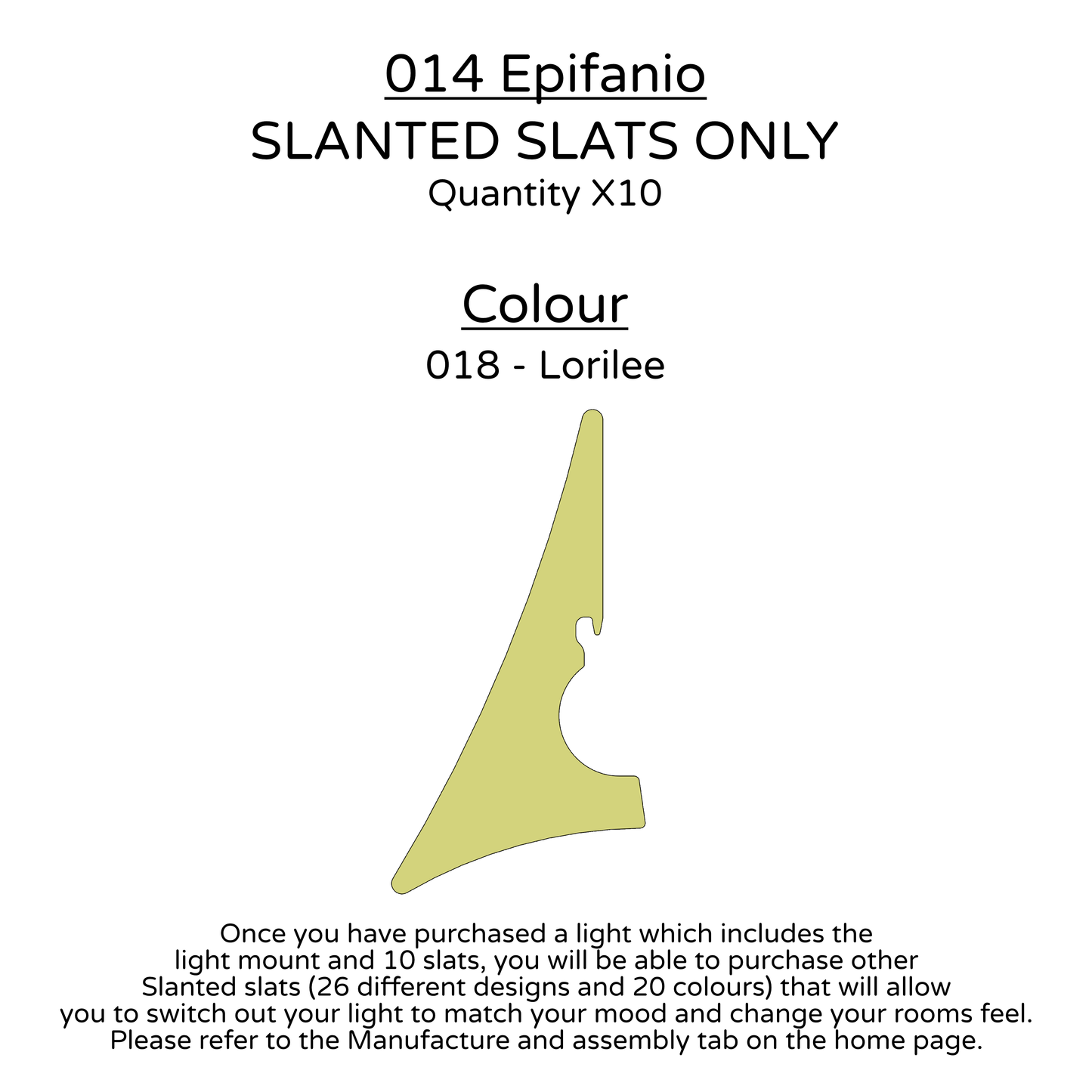 Ceiling Light - Slanted Slats - 014 Epifanio