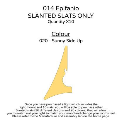 Ceiling Light - Slanted Slats - 014 Epifanio