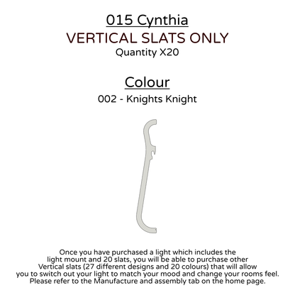 Ceiling Light - Vertical Slats - 015 Cynthia