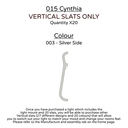 Ceiling Light - Vertical Slats - 015 Cynthia