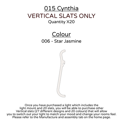 Ceiling Light - Vertical Slats - 015 Cynthia
