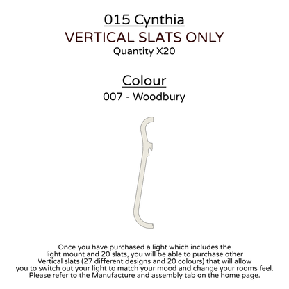 Ceiling Light - Vertical Slats - 015 Cynthia