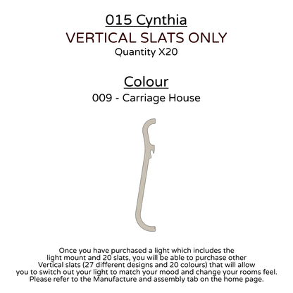 Ceiling Light - Vertical Slats - 015 Cynthia