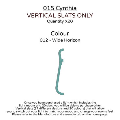 Ceiling Light - Vertical Slats - 015 Cynthia