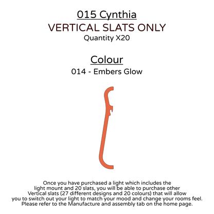 Ceiling Light - Vertical Slats - 015 Cynthia