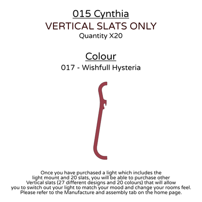 Ceiling Light - Vertical Slats - 015 Cynthia