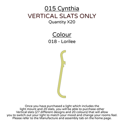 Ceiling Light - Vertical Slats - 015 Cynthia