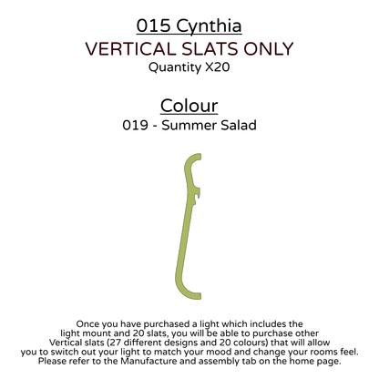 Ceiling Light - Vertical Slats - 015 Cynthia