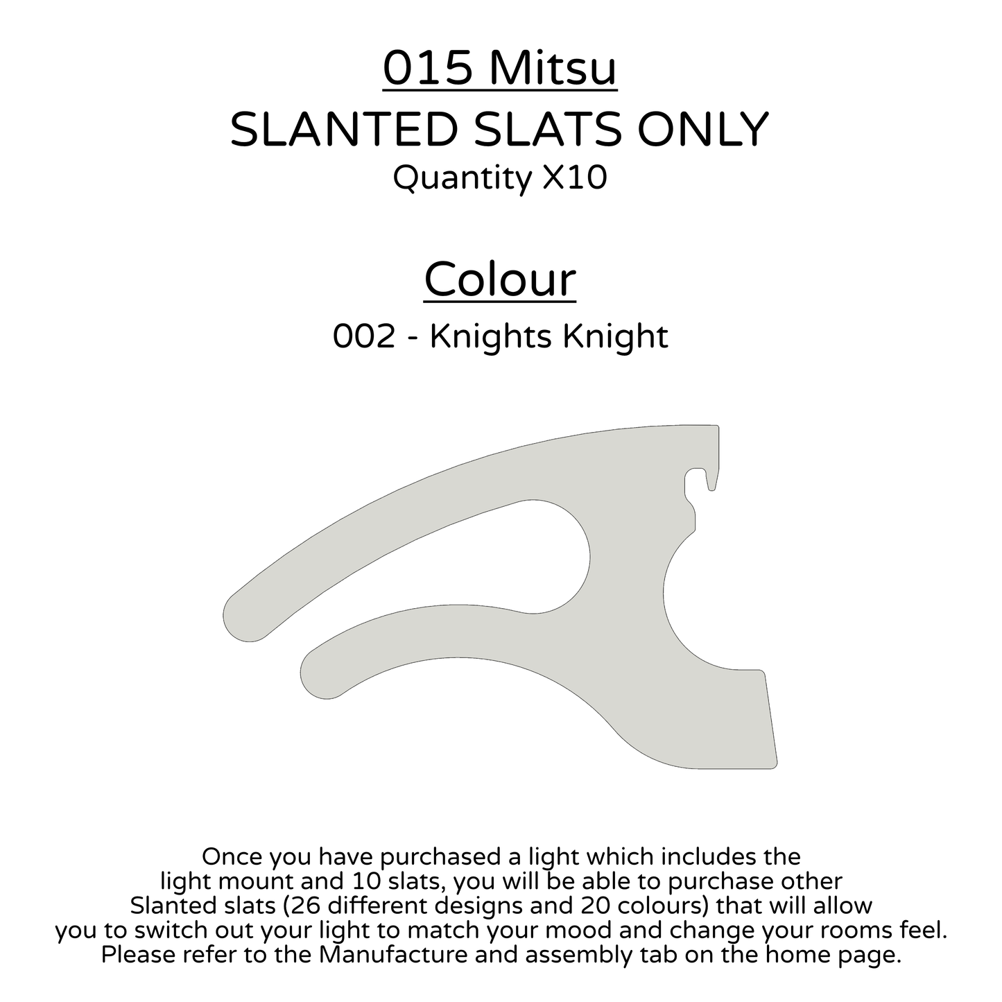 Ceiling Light - Slanted Slats - 015 Mitsu