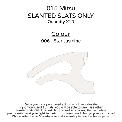 Ceiling Light - Slanted Slats - 015 Mitsu