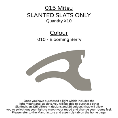 Ceiling Light - Slanted Slats - 015 Mitsu
