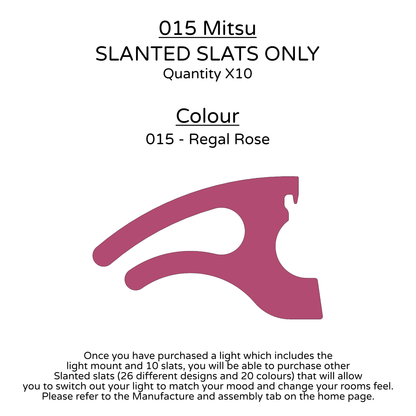 Ceiling Light - Slanted Slats - 015 Mitsu
