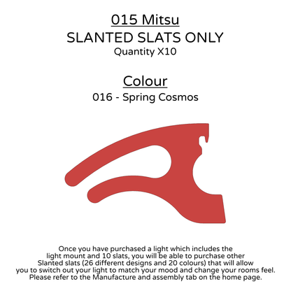 Ceiling Light - Slanted Slats - 015 Mitsu