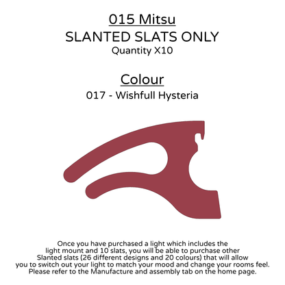 Ceiling Light - Slanted Slats - 015 Mitsu