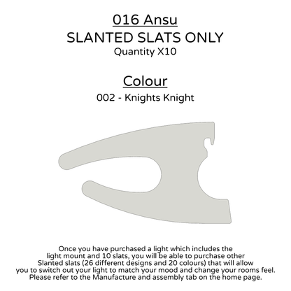 Ceiling Light - Slanted Slats - 016 Ansu
