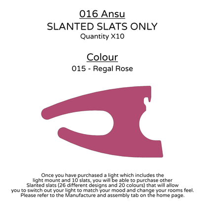 Ceiling Light - Slanted Slats - 016 Ansu