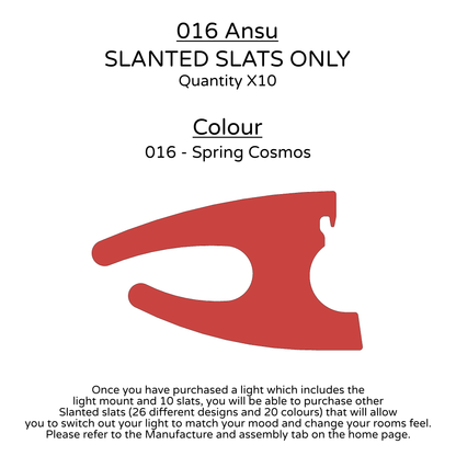 Ceiling Light - Slanted Slats - 016 Ansu