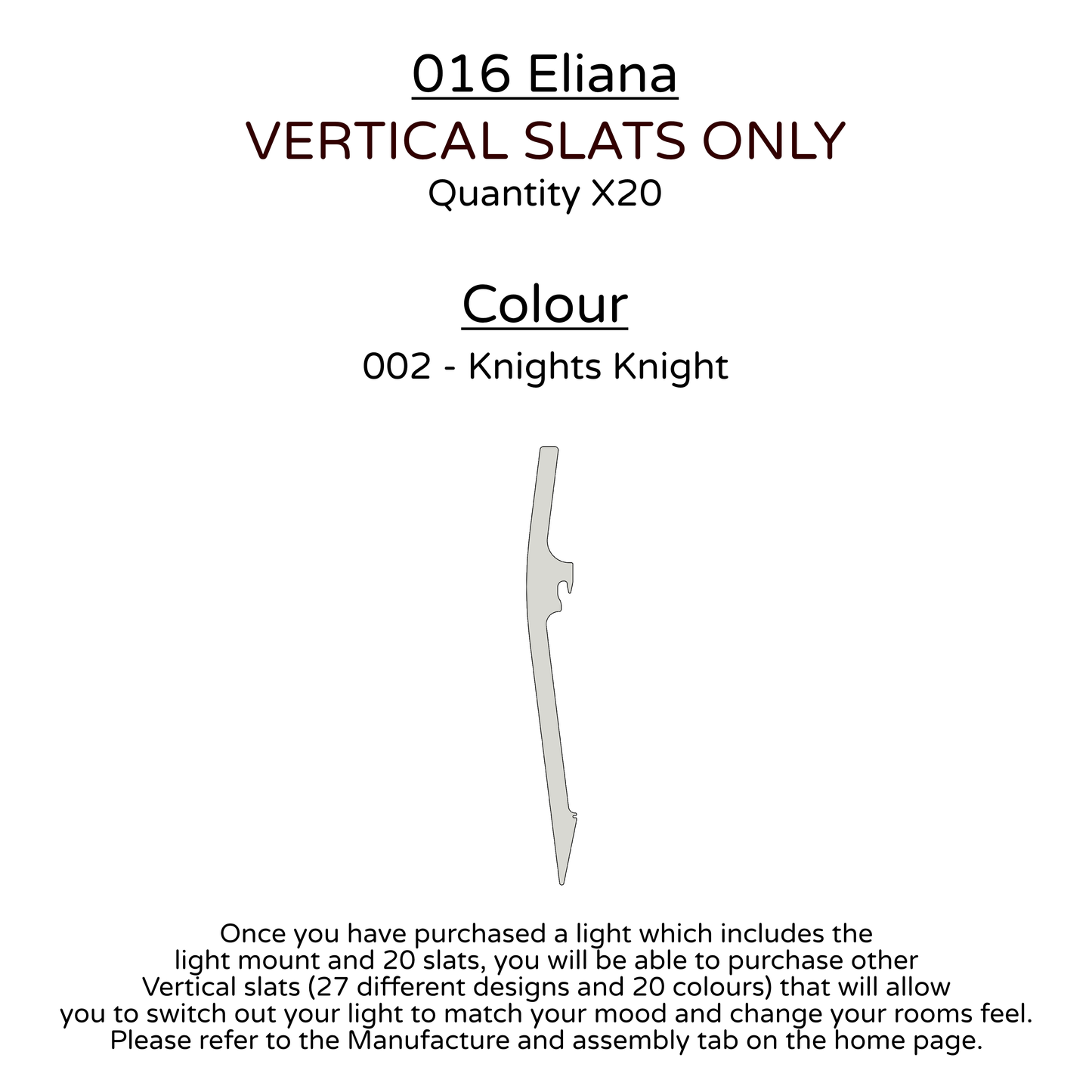 Ceiling Light - Vertical Slats - 016 Eliana