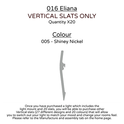 Ceiling Light - Vertical Slats - 016 Eliana