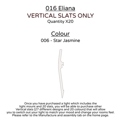 Ceiling Light - Vertical Slats - 016 Eliana