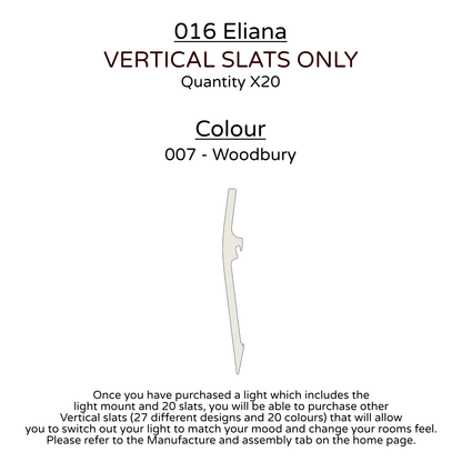 Ceiling Light - Vertical Slats - 016 Eliana